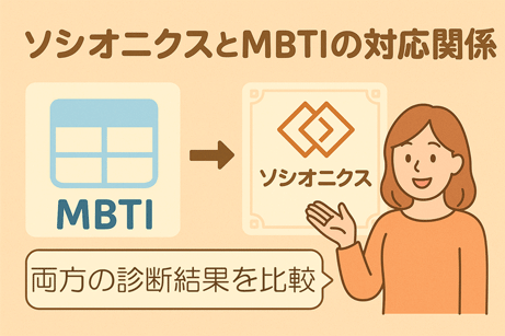 ソシオニクスとMBTIの対応関係